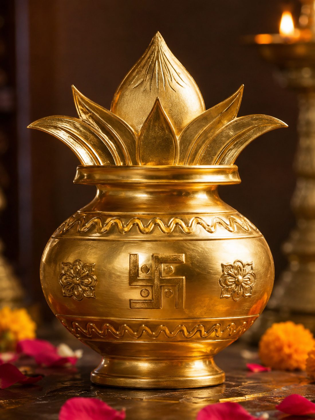 Purna Kalasha — the vessel of abundance