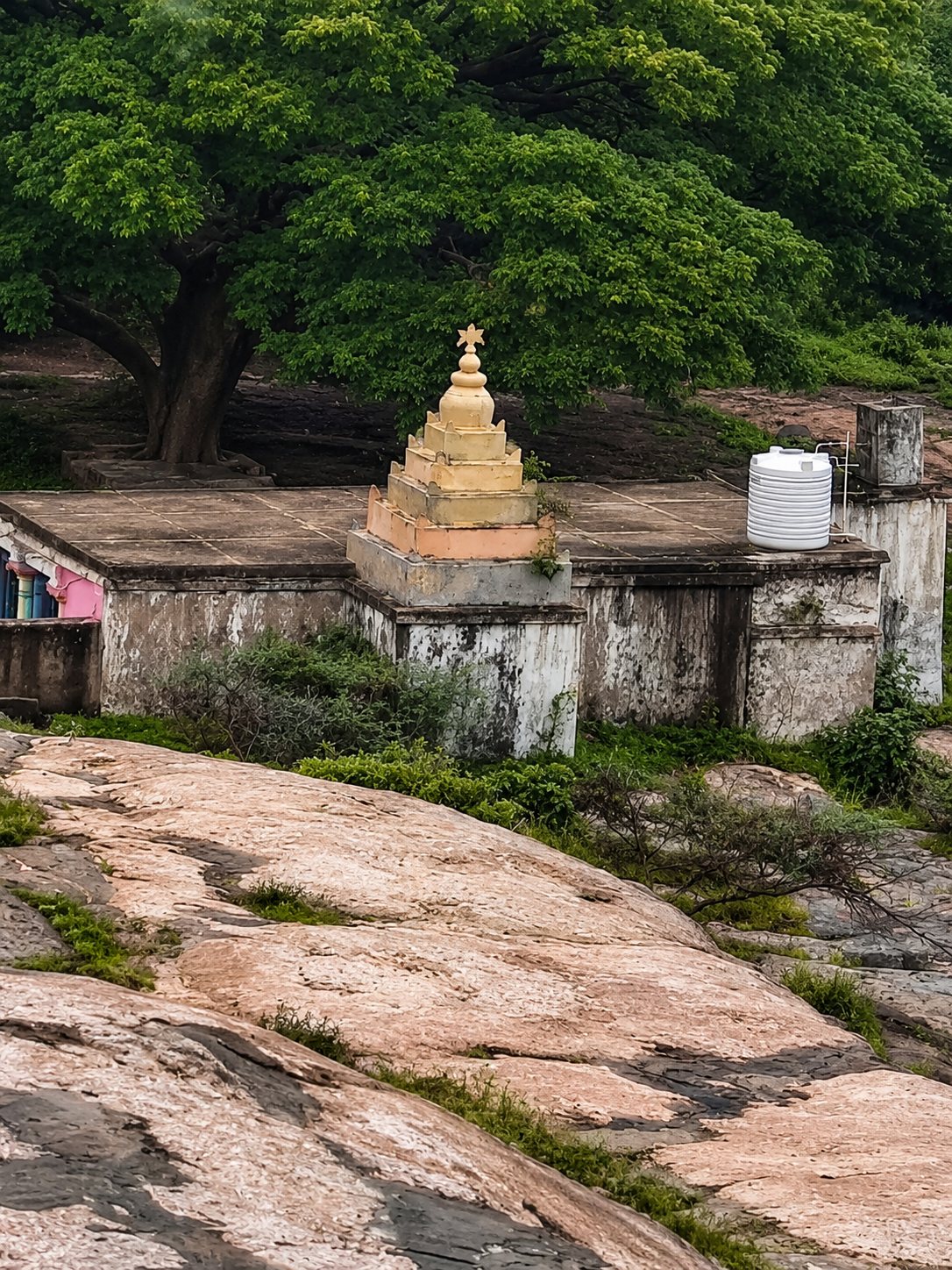 Lakshmi Narasimha Swamy temple at the foot of the hill